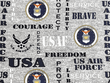 Quilting Cotton USA Air Force