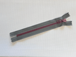 10 Pack 6'' Zipper Grey Red