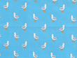 Quilting Cotton Seagull on Blue