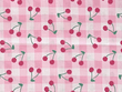 Quilting Cotton Cherry on Plaid Pink