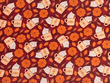 Quilting Cotton Pumpkin Lover on Burgundy