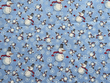 Quilting Cotton Snowman on Blue