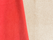 Reversible Two Tone Melton Scarlet Red Light Brown