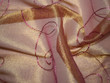 Metallic Embroidered Gold Magenta A