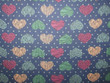 Printed Flannel Hearts 6018B