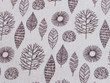 Printed Cotton Linen Leaves 8C