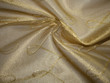 Metallic Embroidered Organza Light Gold