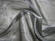 Metallic Embroidered Organza Silver D