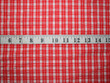 Seersucker Gingham Check Red White