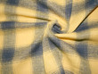 Flannel Plaid Face Side Navy Yellow
