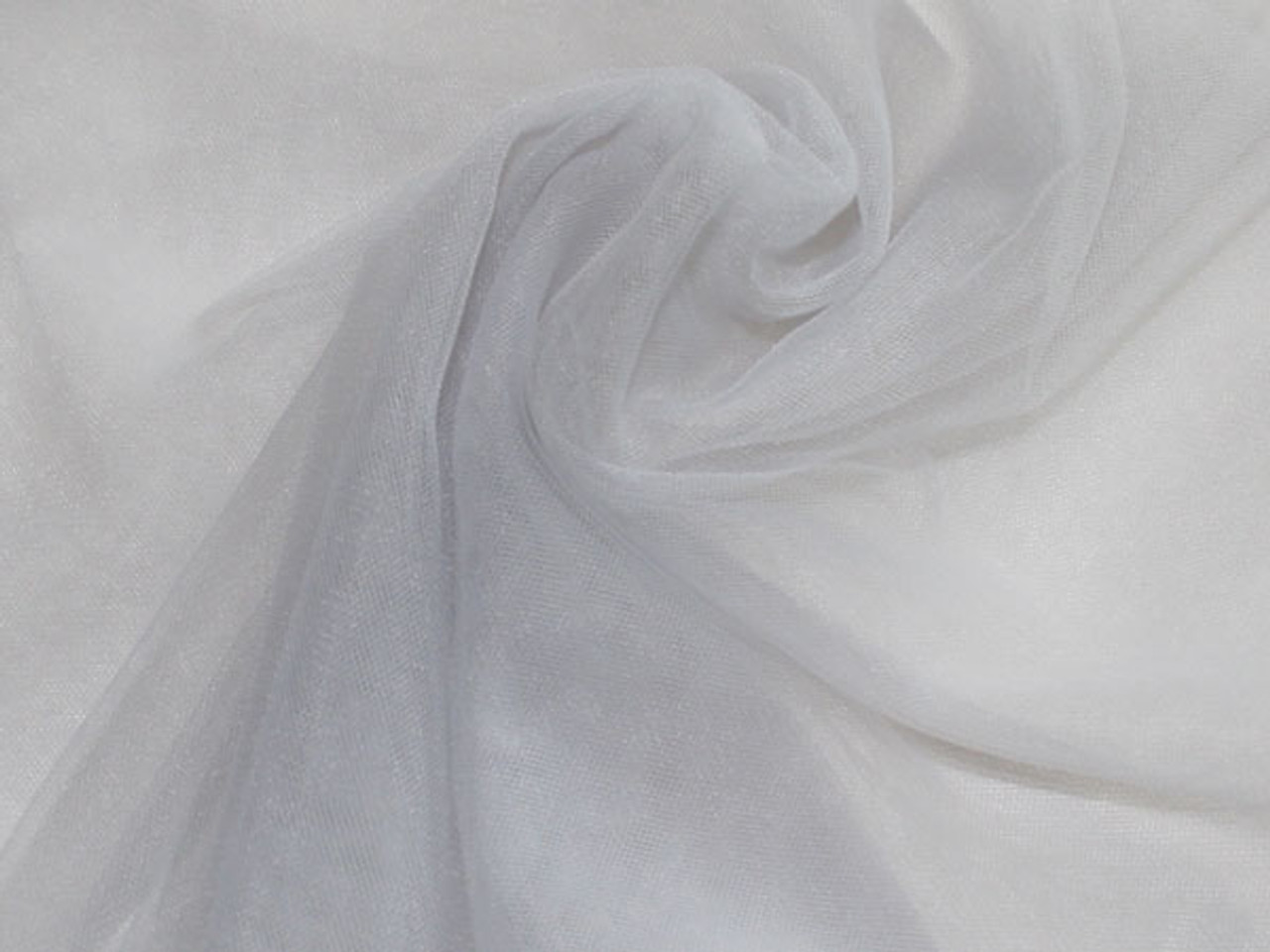 White Matte Tulle Fabric