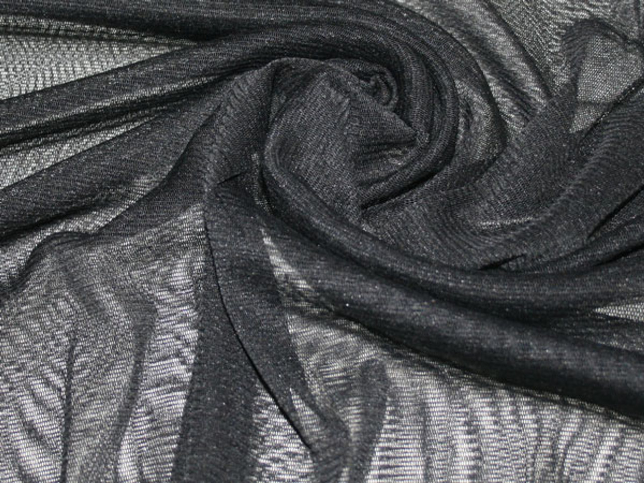 Polyester Mesh Black - fabric fabric