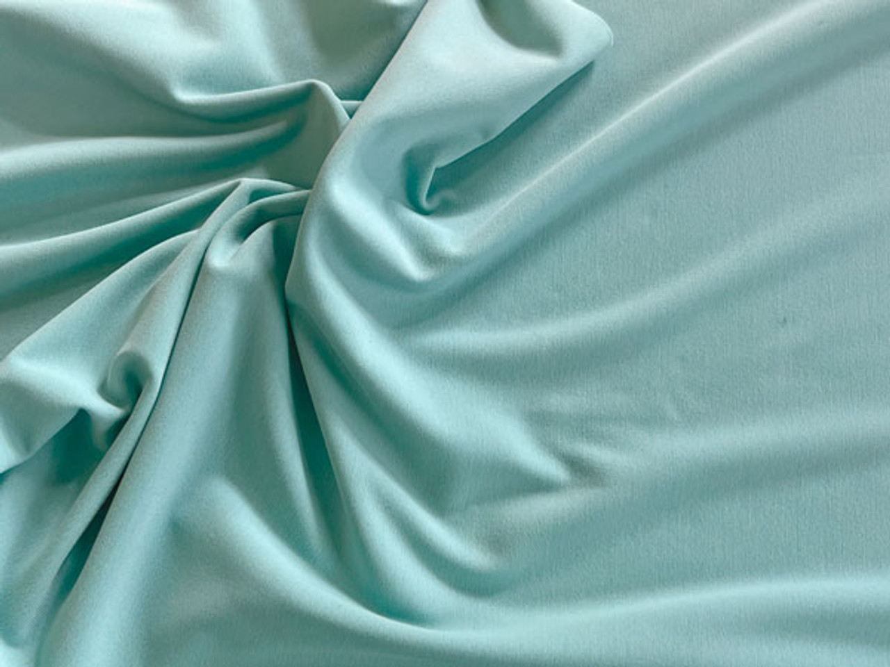 Brushed Knit Mint Green - fabric fabric