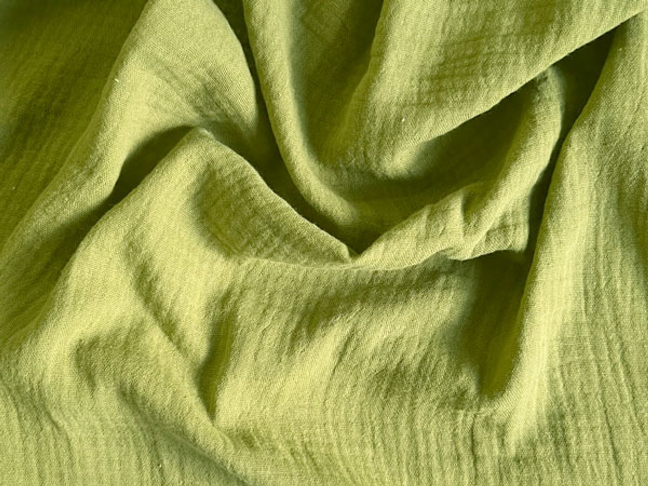 Cotton Double Gauze Green - fabric fabric