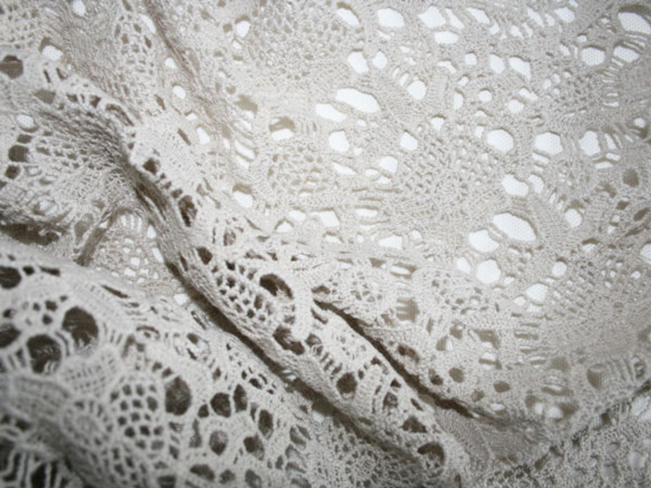 Guipure Lace Light Beige - fabric fabric