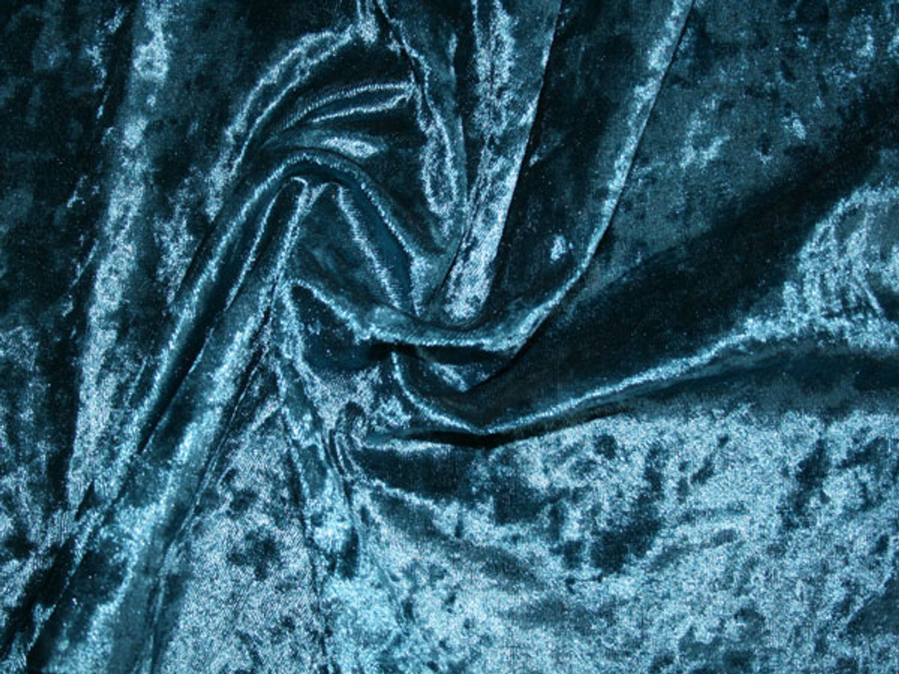 Crushed Velvet Teal - fabric fabric