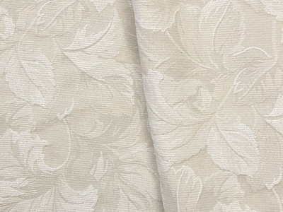 Floral Jacquard Fabric Beige