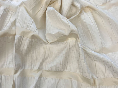 Polycotton Dots Off White