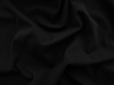  Cotton  Twill Black Brushed Organic