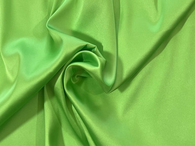 10 Yards of Charmeuse Satin Lawn Green