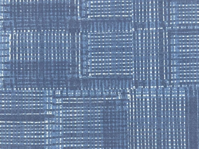 Printed Outdoor Geometric on Blue
