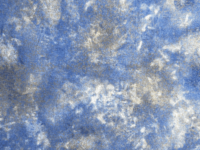 Marble Quilting Cotton Blue Gold