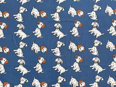 Quilting Cotton Dogs on Blue