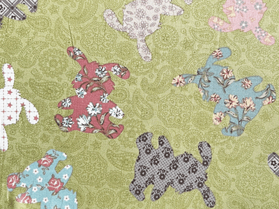 Quilting Cotton Rabbit Patches