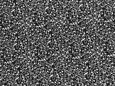 Quilting Cotton Arabesque on Black