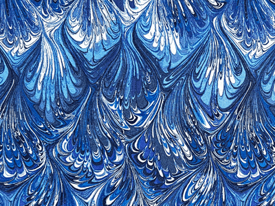 Quilting Cotton Arabesque Blue
