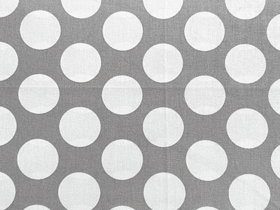10 Yards of Polka Dots White on Grey