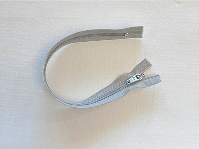 10 Pack 11'' Zipper Grey