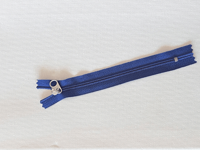 10 Pack 6.5'' Zipper Blue