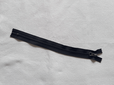 10 Pack 11'' Zipper Black