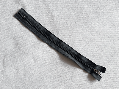 10 Pack 10'' Zipper Blue Grey