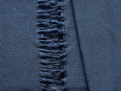 Distressed Knit Fabric Blue