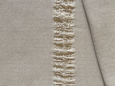 Distressed Knit Fabric Beige