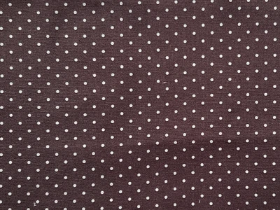 Polka Dots Quilting Cotton on Brown