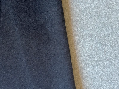 Reversible Two Tone Melton Wool Navy Grey