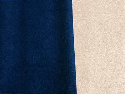  Reversible Two Tone Melton Navy Light Brown