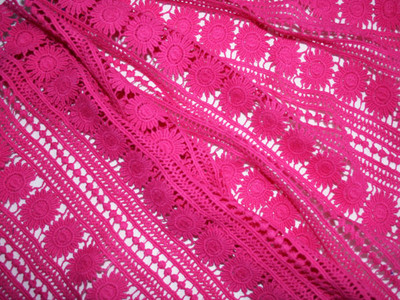 Guipure Lace Fuchsia