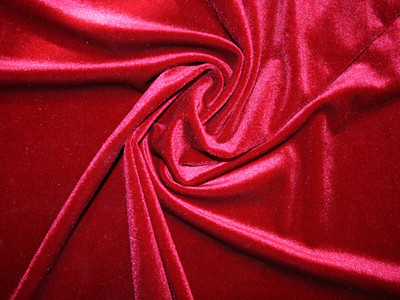 Stretch Velvet Red