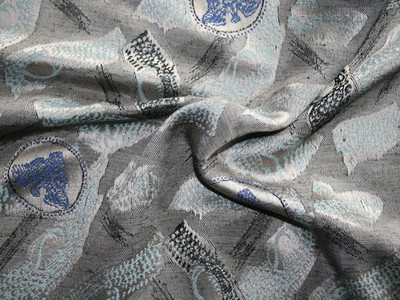 Brocade Blue Grey