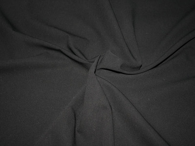 Wool Stretch Suiting Black