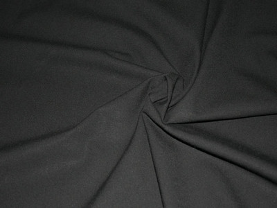 Stretch Polyester Suiting Black A