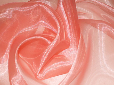 Organza Fabric Salmon