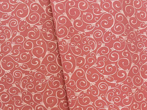 Arabesque Jacquard Fabric Orange - fabric fabric