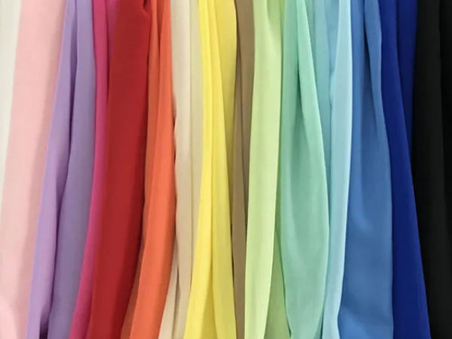 Pre-Cut Chiffon Fabric by Yard | Ready To Ship | Malibu Pink