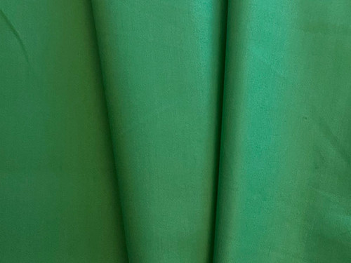 Kelly Green Italian Shantung Silk Fabric