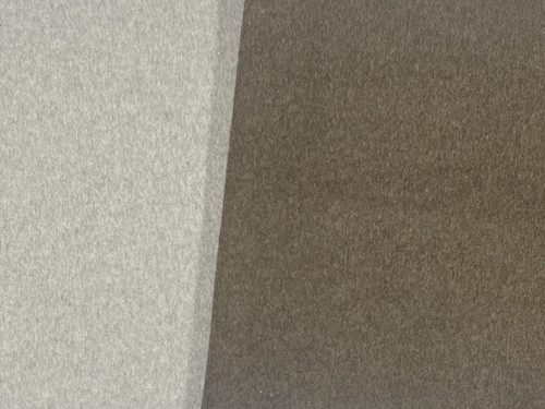Reversible Melton Two Tone Brown Grey - fabric fabric